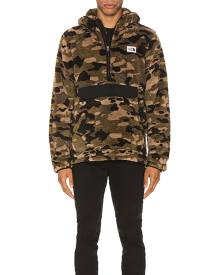 The North Face Campshire Pullover Hoodie in Burnt Olive Green Ponderosa Pine Print & TNF Black - Camo,Green. Size M (also in S).