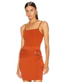 JONATHAN SIMKHAI Ari Knit Tank Top in Amber - Orange. Size S (also in XS). JONATHAN SIMKHAI Ari Knit Tank Top in Amber - Orange. Size S (also in XS).