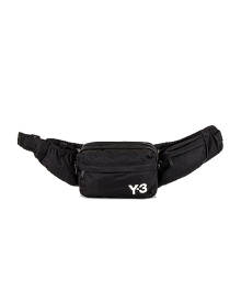 Y-3 Yohji Yamamoto Sling Bag in Black & Core White - Black. Size all.