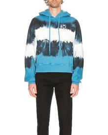 OFF-WHITE Arrows Tie Dye Contour Hoodie in Blue & White - Blue,Ombre & Tie Dye. Size L (also in M,S,XL,XS).
