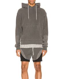 JOHN ELLIOTT Loose Stitch Beach Hoodie in Washed Black - Gray. Size L (also in ).