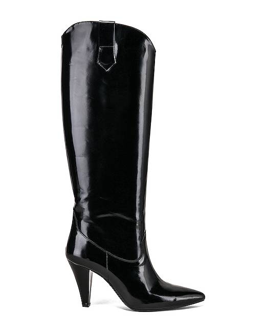 knee high black boots size 6