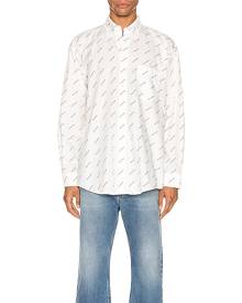 balenciaga men's long sleeve shirt