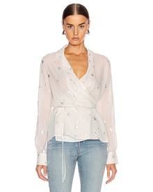 Amiri Stars Fil Coupe Wrap Top in White