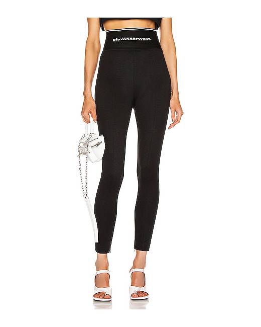 Alexander Wang Women's Ruched High Waisted Leggings With