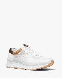 michael michael kors allie floral appliqu¨¦ leather sneaker