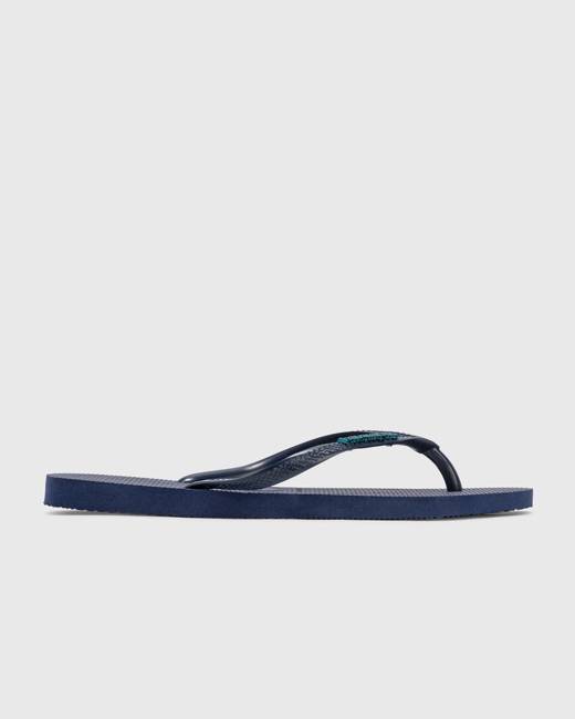 Save 46% Womens Shoes Flats and flat shoes Sandals and flip-flops Havaianas Slim Basic Flip Flops in Black 