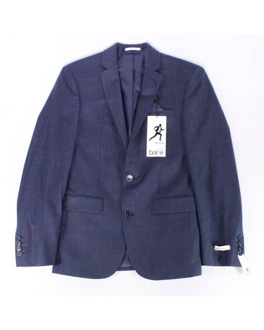 冬バーゲン☆】 bar III ファッション ブレザー Bar Iii Mens Mini-Grid Two Button Blazer Jacket  fucoa.cl