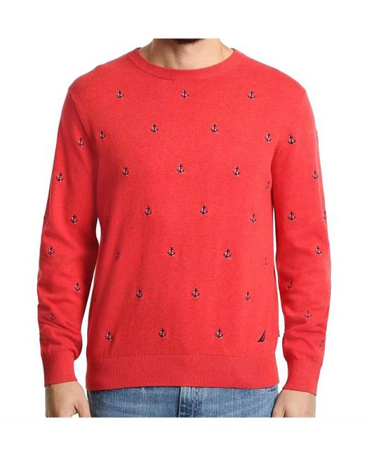 nautica red sweater