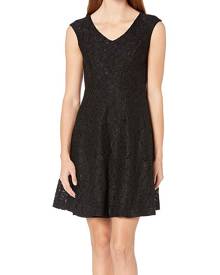 Ellen Tracy Women's Dress Black Size 12 A-Line Lace V-Neck Flare Ellen Tracy Women's Dress Black Size 12 A-Line Lace V-Neck Flare