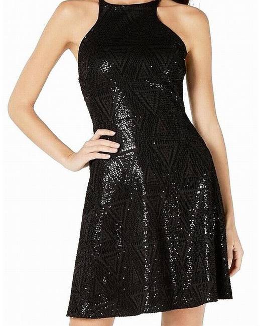 guess black halter dress