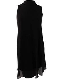 Vince Camuto NEW Black Women's Size 6 Fly-Away Mock-Neck Shift Dress Vince Camuto NEW Black Women's Size 6 Fly-Away Mock-Neck Shift Dress