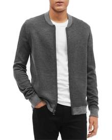 Calvin Klein Mens Sweater Gray Size XS Full Zip Milano Knit Wool Calvin Klein Mens Sweater Gray Size XS Full Zip Milano Knit Wool