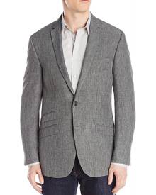 Andrew Fezza Mens Blazer Gray Size 40 Two-Button Notched Collar Andrew Fezza Mens Blazer Gray Size 40 Two-Button Notched Collar