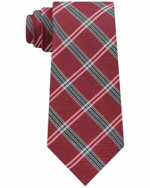 Tommy Hilfiger Men's Red One Size Classsic Tattersall Neck Tie Silk Tommy Hilfiger Men's Red One Size Classsic Tattersall Neck Tie Silk