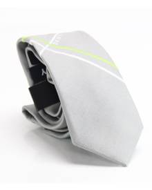 DKNY Men's Gray Cross Street Striped Skinny Neck Tie Silk Accessory DKNY Men's Gray Cross Street Striped Skinny Neck Tie Silk Accessory