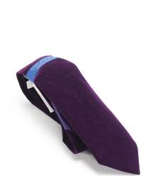Ryan Seacrest Distinction Men's Dark Purple Velvet Solid Neck Tie Ryan Seacrest Distinction Men's Dark Purple Velvet Solid Neck Tie