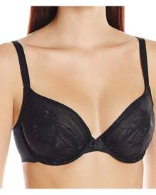 Panache Women's Super Bra Black Size 30 DD Leaf Mesh Tango Plunge Panache Women's Super Bra Black Size 30 DD Leaf Mesh Tango Plunge