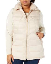Charter Club Women's Jacket Cream Beige Size 1X Plus Faux Fur Vest Charter Club Women's Jacket Cream Beige Size 1X Plus Faux Fur Vest