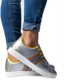 Desigual Women's Sneakers In Silver