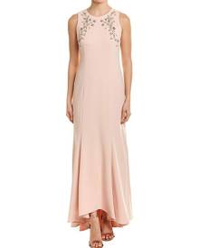 Eliza J Women's Dress Blush Pink Size 12 Gown Embellished High-Low Eliza J Women's Dress Blush Pink Size 12 Gown Embellished High-Low