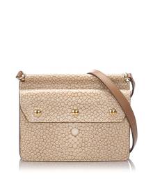 Burberry Printed Leather Baby Title Crossbody Bag