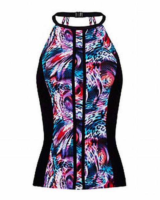 Profile by Gottex Mehndi Square Neck D Cup Tankini Top