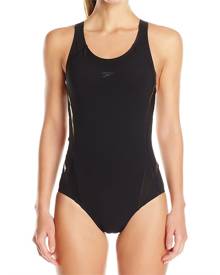 Speedo Black Women's 12 Power Plus LZR Fit Thick Strap One-Piece Speedo Black Women's 12 Power Plus LZR Fit Thick Strap One-Piece