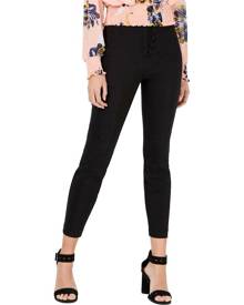 Bar III Women's Pants Deep Black Size 6 Lace-Up Skinny High-Rise Bar III Women's Pants Deep Black Size 6 Lace-Up Skinny High-Rise