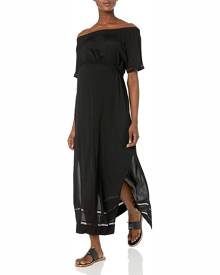 Ripe Maternity Women Dress Black Size Large L Maxi Off Shoulder Crochet Ripe Maternity Women Dress Black Size Large L Maxi Off Shoulder Crochet