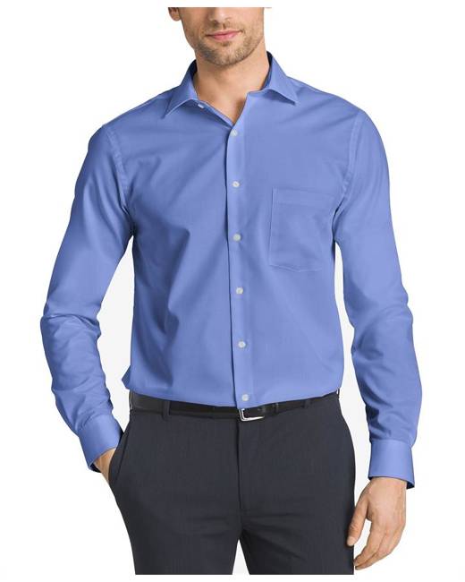 Shirts Button-Down Shirts Van Heusen Mens Dress Shirt Flex Regular Fit ...