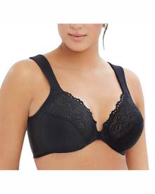 Glamorise Women's Black Size 42DD Front Close Full Coverage Bras Glamorise Women's Black Size 42DD Front Close Full Coverage Bras