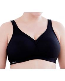 Glamorise Women's Sports Bra Deep Black Size 38DD Wire Free V-Neck Glamorise Women's Sports Bra Deep Black Size 38DD Wire Free V-Neck