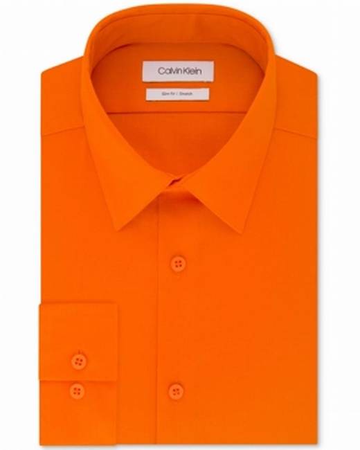 Orange best sale business shirt