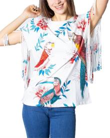 Desigual Women's T-Shirt In White