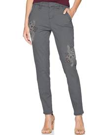 Jag Women's Pants Gray Size 2X28 Relaxed Boyfriend Chino Stretch Jag Women's Pants Gray Size 2X28 Relaxed Boyfriend Chino Stretch