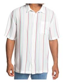 Quiksilver Mens Shirt Red Blue White Size XL Button Down Striped Quiksilver Mens Shirt Red Blue White Size XL Button Down Striped
