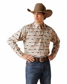 Men's Classic Chimayo Fit Shirt in Print, Size: Large by Ariat