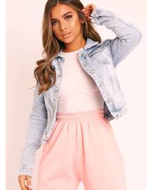 Rebellious Fashion Womens Jacket - Blue Bleached Denim Jacket - Allora Rebellious Fashion Womens Jacket - Blue Bleached Denim Jacket - Allora