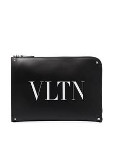 Valentino Garavani VLTN logo leather pouch