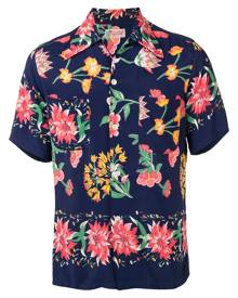 Fake Alpha Vintage 1950s floral print short-sleeved shirt