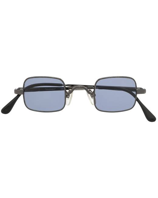 CHANEL Pre-Owned 1990s rhinestone-embellished CC Clear Sunglasses - Farfetch