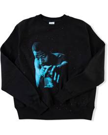 Kid Cudi x Champion Blue Photo "Black" crew neck sweatshirt