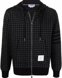 Thom Browne Gunclub check jacquard zip-up hoodie