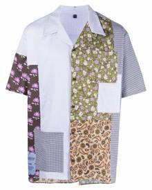 MCQ patchwork patterned shirt