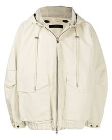 SONGZIO zipped drawstring hooded jacket