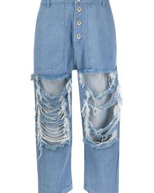 Marques'Almeida ripped cropped jeans