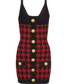 Balmain houndstooth fitted dress