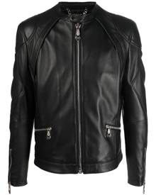 Philipp Plein zip-through biker jacket