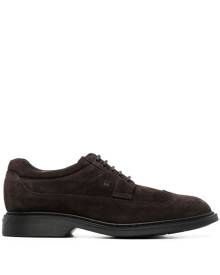 Hogan lace-up suede brogues